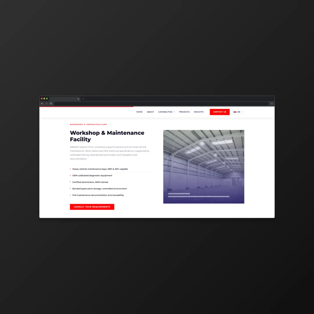 Defense MRO Corporate Website
