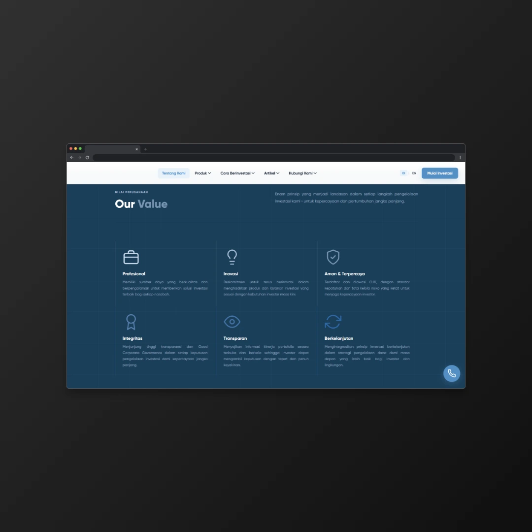 Investment Management Firm Website