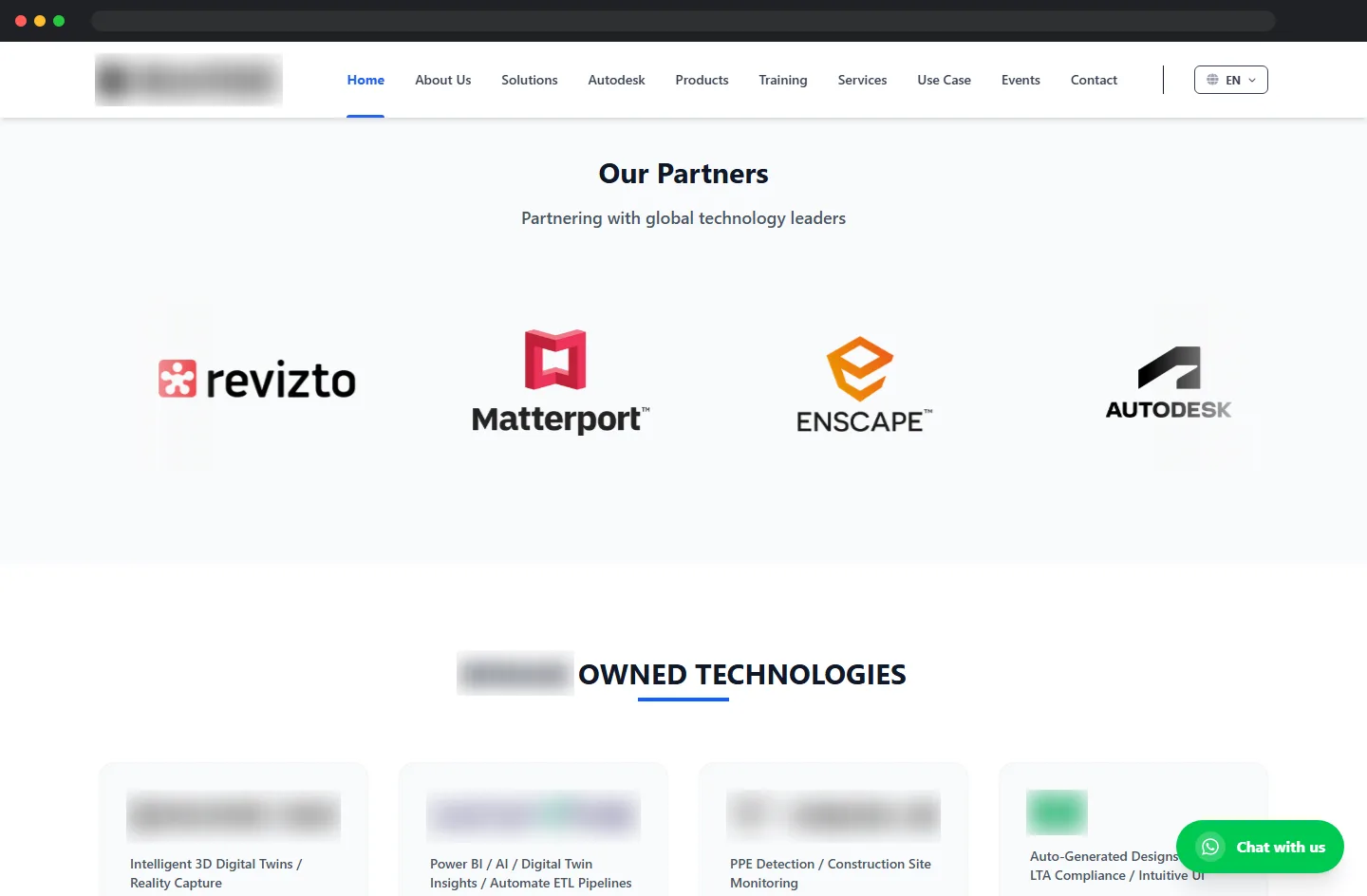 Technology partners and in-house software