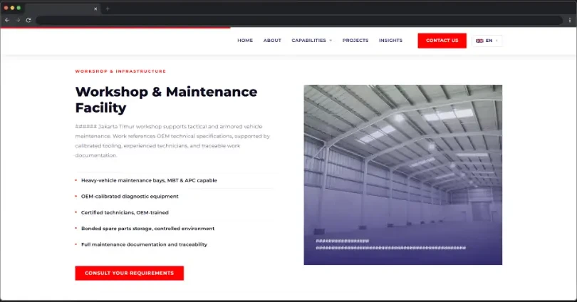 Defense MRO Corporate Website
