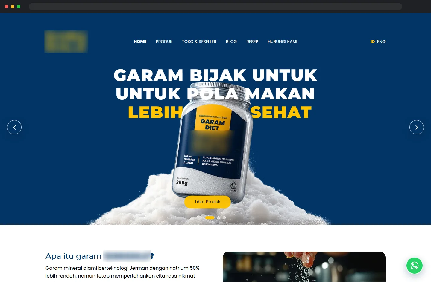 Health Food Brand Website