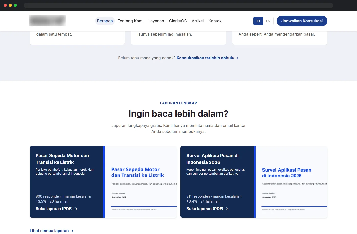Downloadable research reports